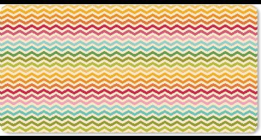 Muismat XXL 100x50 cm - Bureau onderlegger - Bureau mat Patroon - Regenboog - Retro - Bureaumat - Gaming mousepad xl - Bureaulegger groot - Computer deskmat