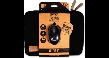 Port Designs Torino Bundle 13.3/14'' notebooktas 35,6 cm (14") Opbergmap/sleeve Zwart