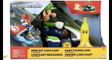 Mario Kart Mini Racer - Spin Out Luigi Kart