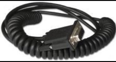Cable RS232 Coiled 1200 1300 1900 5V 3M Black