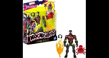 Hasbro Spiderman Miles Morales actiefiguur Mixmashers speelgoed.