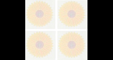 Pro Garden Fruitvliegjes val fruit hangende bloemen - 8x stickers - ongedierte bestrijding - Insecten/vliegen vallen