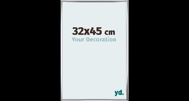 Your Decoration - Fotolijst 32x45 cm - Kunststof - Zilver Hoogglans - Annecy