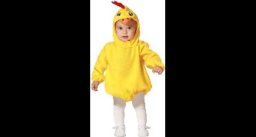 Atosa Verkleed set voor peuters - kuikentje - geel - 2-delig - carnaval dieren verkleedkleding 24-36 mnd
