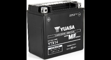Yuasa SLA-accu voor Kawasaki 1200 ZRX 2001-2006 YTX14 / AGM / 12 V 12 Ah nieuw