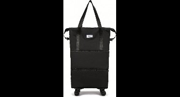 S&E - Opvouwbare Reistas met Wieltjes - Grote Capaciteit en Waterdicht - Ideaal voor Weekendjes Weg en Korte Zakenreizen