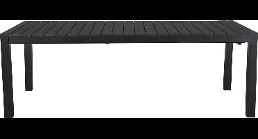 Efour tuintafel, incl. 1 inlegplaat L 205/275 cm zwart/zwart.