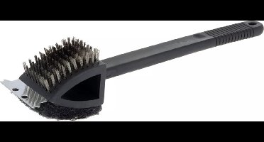 BBQ Collection Barbecue schoonmaakborstel - 3-in-1 - 37 cm - Barbecue/grill reinigingsborstel