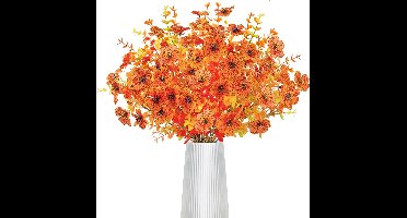 JGS ® Herfstboeket van Kunstbloemen en Eucalyptus voor Binnen en Buiten Decoratie