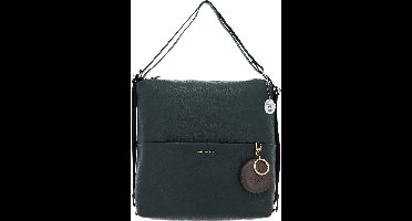 MANDARINA DUCK Leren Schoudertas Rugzak Mellow Leather Hobo Dark Forest Groen