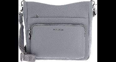 MANDARINA DUCK Leren Schoudertas Mellow Leather Crossover Bag December Sky Grijs