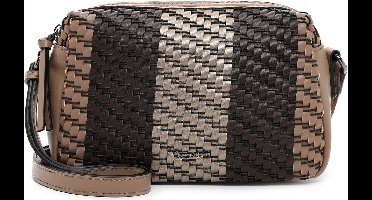 Tamaris Schoudertas Maxima Handbag with Zipper Darktaupe Lichtbruin