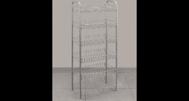 Voorraadrek chroom 6 etages