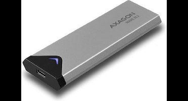 Axagon EEM2-UG2 behuizing voor opslagstations M.2 SDD-behuizing Zwart, Grijs