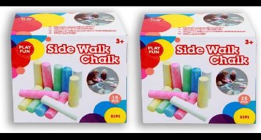 Playfun - Stoepkrijt - 15 Stuks