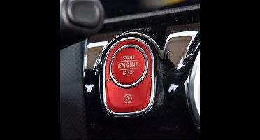 Start Stop knop voor Mercedes a klasse w177 - auto aluminium trim cover - rood