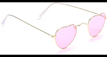 Vegaoo - Roze hartenbril voor volwassenen