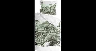 Byrklund Dekbedovertrek Go Tiger - 140x220 - 100% Katoen - Jade