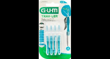 6x GUM Trav-Ler Ragers Blauw 1.6mm blister à 4 stuks