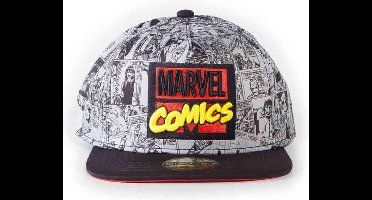 Marvel Snapback pet Retro Comics All Over Print Grijs