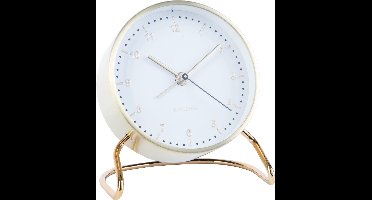 Karlsson Wekker Stylish Numbers - Wit - Ø9x11cm - Scandinavisch