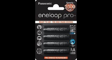 Panasonic Eneloop Pro Mignon AA 2450 mAh - 4 stuks