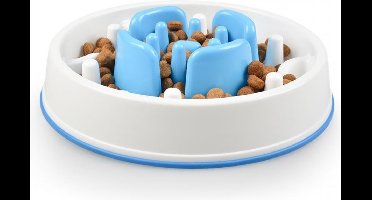 Duvo+ Slow down feeder Blauw 28,5x28,5x7cm
