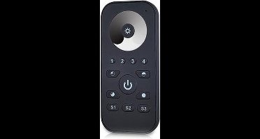 Groenovatie LED Touch Enkelkleurige RF Afstandsbediening - 4 Zones - Zwart - Pro