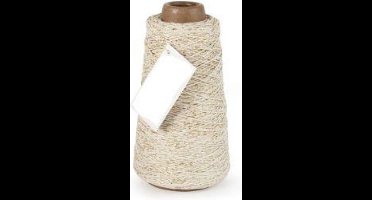 Katoentouw gebleekt - goud - 300mtr. - Katoen Touw