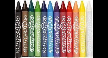 Waskrijtjes 12x - kleuren mix - waskrijtjes - wascokrijtjes