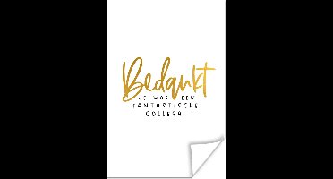Poster 'Bedankt je was een fantastische collega' - Spreuken - Goud - Quotes - 20x30 cm