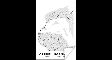 Poster Grevelingenmeer - Plattegrond - Kaart - Nederland - Stadskaart - 20x30 cm