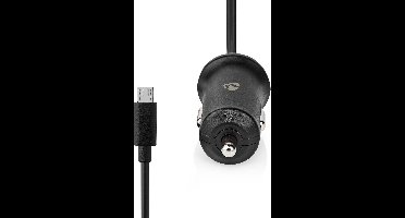 Nedis Autolader - 12 W - 1x 2.4 A - Outputs: 1 - Micro-USB - 1.00 m - Single Voltage Output