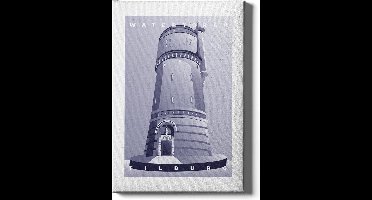 Walljar - Watertoren - Muurdecoratie - Poster