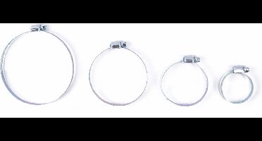 Benson 4-delige set slangklemmen - Jumbo afmetingen - Bandbreedte 14 mm