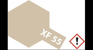 Tamiya Hobbyverf Acrylverf - XF-55 Deck Tan - Light Brown - Matt - Acryl - 23ml Verf potje - 23 ml
