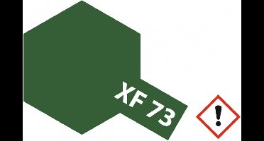 Tamiya Hobbyverf Acrylverf - XF-73 JGSDF Dark Green - Matt - Acryl - Verf potje - 10 ml
