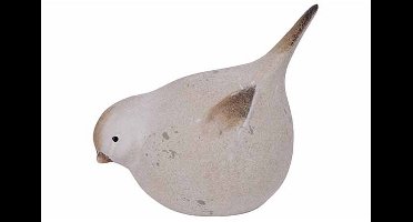 Vogel Grey Tail Wit 15,3x8,3xh12,3cm And Ere Dolomiet