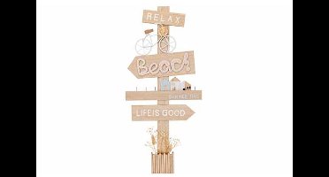Letterdeco Relax Beach Natuur 34x18xh71, 5cm Mdf