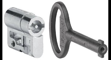 Hager MES-PHZDB3 Hager mes-PHZDB3 profielcilinder-inzetstuk dubbele baard 3 mm Profielhalfcilinder 1 stuk(s)