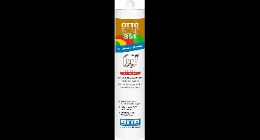 Ottoseal S51 vloerkit silicone - 310 ml koker - crema - brandvertragend voor pvc en vinyl