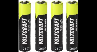 VOLTCRAFT Oplaadbare AAA batterij (potlood) NiMH 1050 mAh 1.2 V 4 stuk(s)