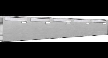 Brievenbus groot inbouw 5 adressen