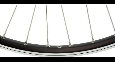 CORDO Voorwiel 26 inch - Fietswiel - Vaste As - RVS Spaken - Zwart - Handgemaakt