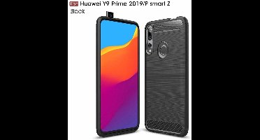 Hoesje Geschikt voor Huawei P Smart Z Hoesje Brushed TPU - Matt Zwart
