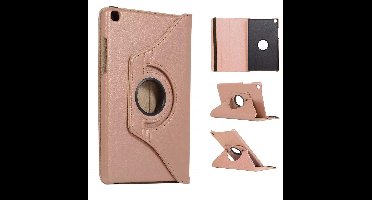 Ntech Hoesje Geschikt Voor Samsung Galaxy Tab A 8.0 (2019) Draaibaar Hoesje - Rose Goud
