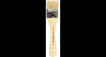 Vernis / Lak kwasten, L: 18,5 cm, B: 35 mm, plat, 12 stuk/ 1 doos