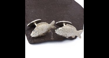 Manchetknopen - Echt Zilver 925 Brasem Sportvissen