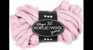 XL Garen van Acryl, L: 15 M, afm mega, roze, 300 gr/ 1 bol