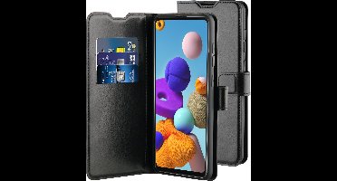 BeHello Samsung Galaxy A21s Gel Wallet Case Zwart - Portemonneehoesje